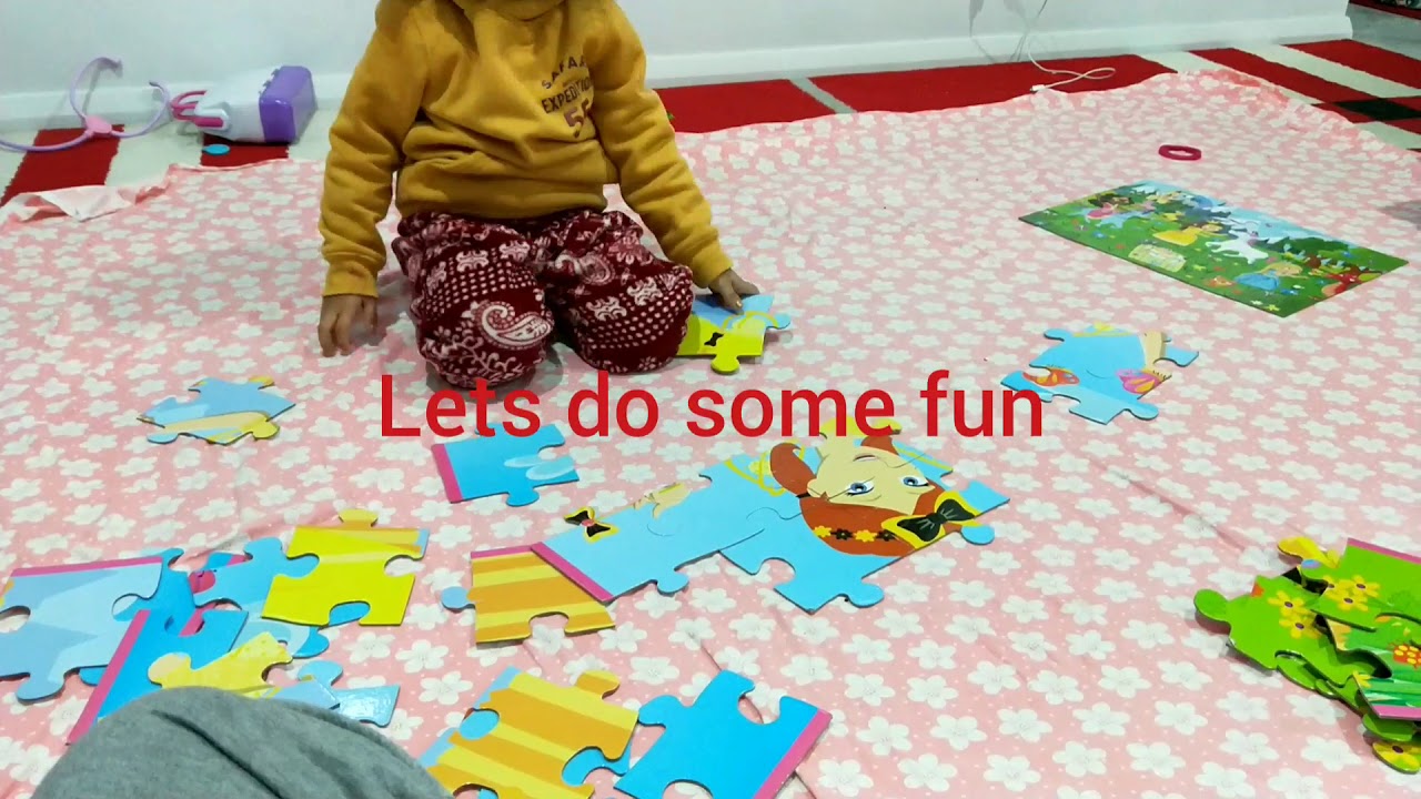 Puzzle fun 3 years old... YouTube