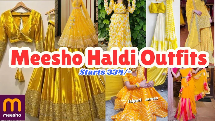 *Huge* Affordable Meesho Haldi Outfits Starting 349/- / Perfect For Every Bride & Bridesmaid |Haldi