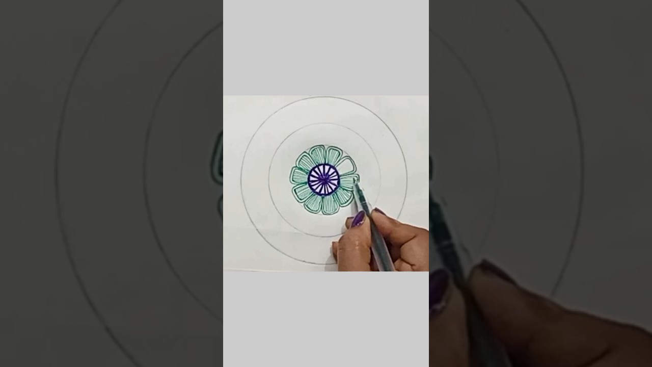 Happy Independence Day/Indian Flag 🇮🇳 mandala art 