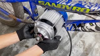 Even NATO professors didn't think of this! Turn your bike into an e-bike with a fast 500W motor