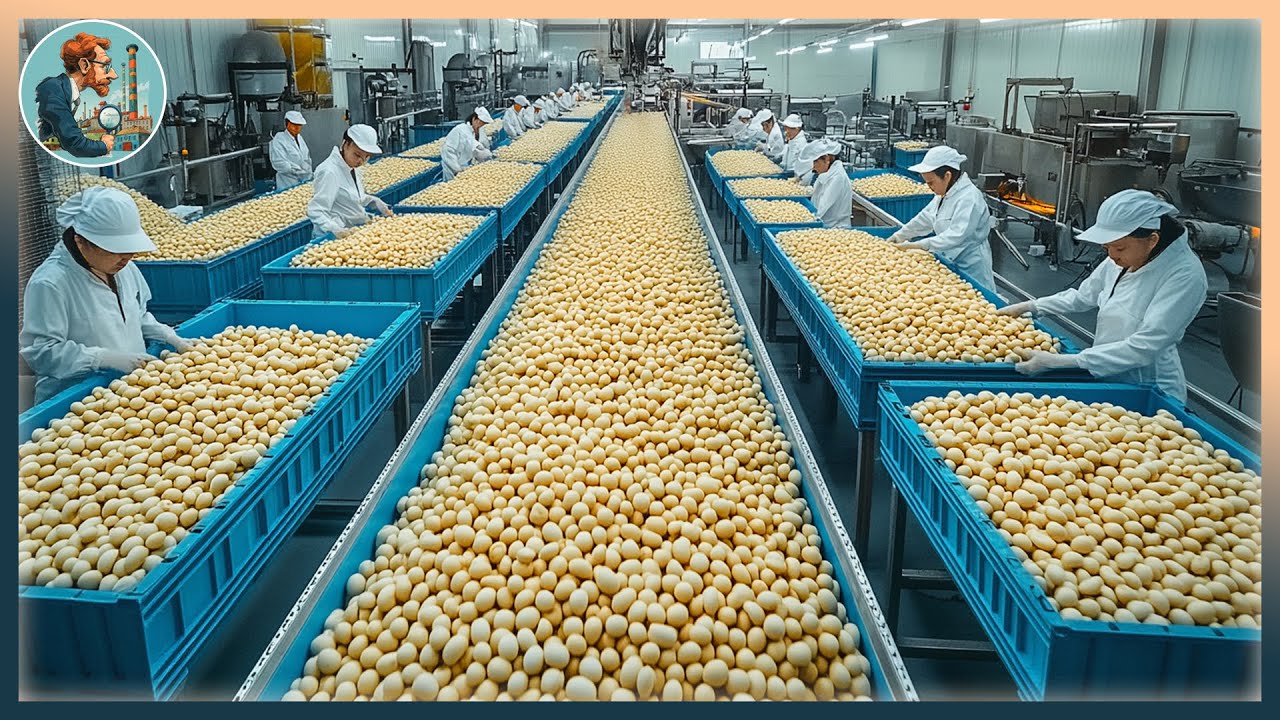 Cómo se cosechan y envasan MILLONES de nueces de macadamia: Dentro de una mega fábrica de macadamias