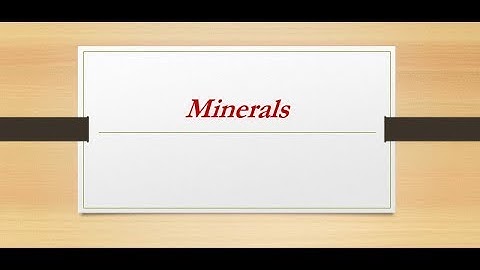 MTA :CIT2 Server : Minerals Course