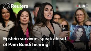LIVE: Epstein survivors hold news conference ahead of Attorney General Pam Bondi hearing