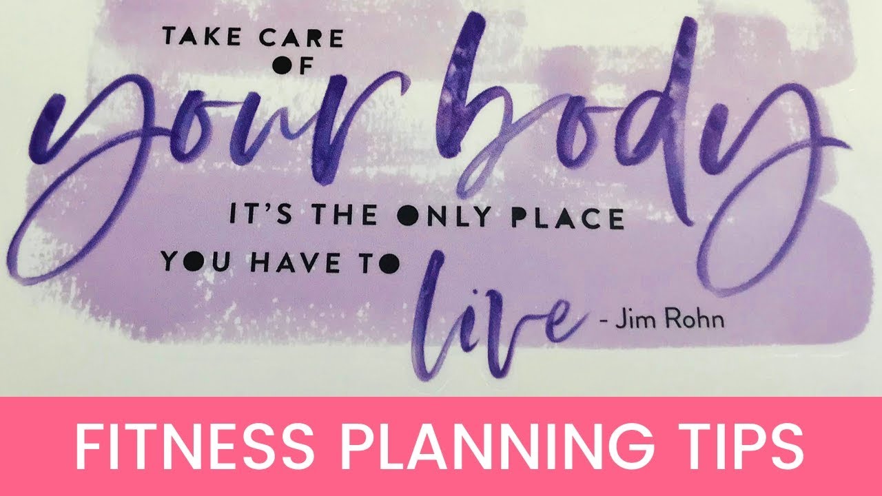 Fitness PLANNING TIPS and Healthy Hero stickers flip through