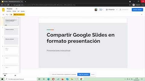 Compartir Google Slides en formato presentación. Herramientas digitales básicas para docentes