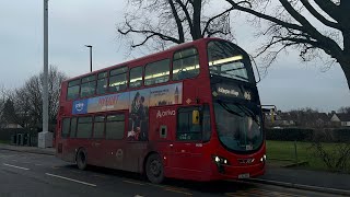 Full route visual 466 Caterham on the hill ~ addington village  HV51 LJ62 BKU