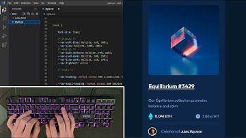 How to Create an NFT Preview Card with HTML and CSS - ASMR Programming - No Talking