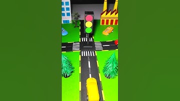 DIY Traffic Signal Model/ DIY Miniature City Model #diy #craft