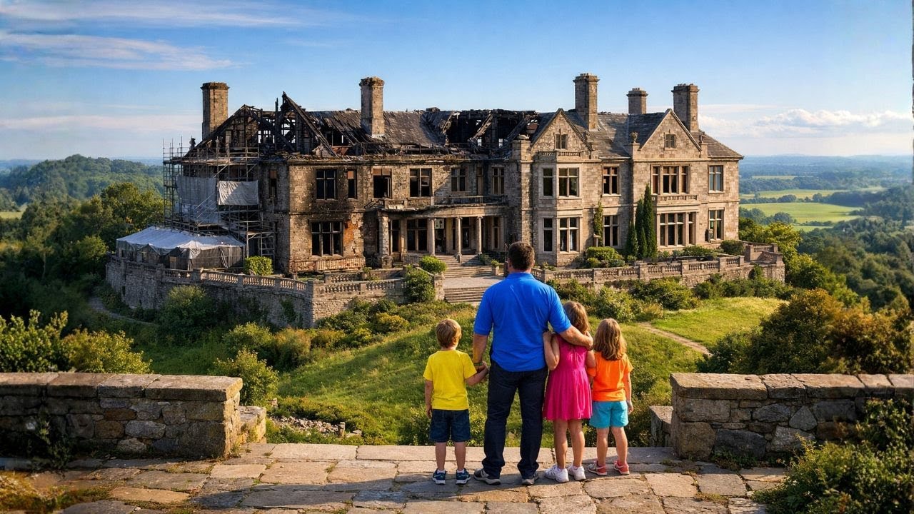 Widowed Father Entered a Fire-Damaged Hilltop Manor—A Reinforced Room Held $275M
