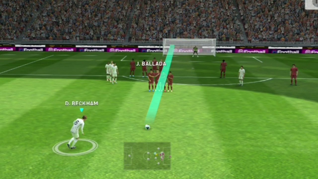 Pes 2021 Mobile | D. Beckham Free Kick Tutorial