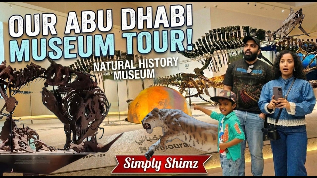 WOW! Dinosaurs in Abu Dhabi 🦖| Natural History Museum | Family Day Out | Malayalam Vlog