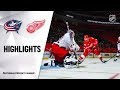 NHL Highlights | Blue Jackets @ Red Wings 01/19/21