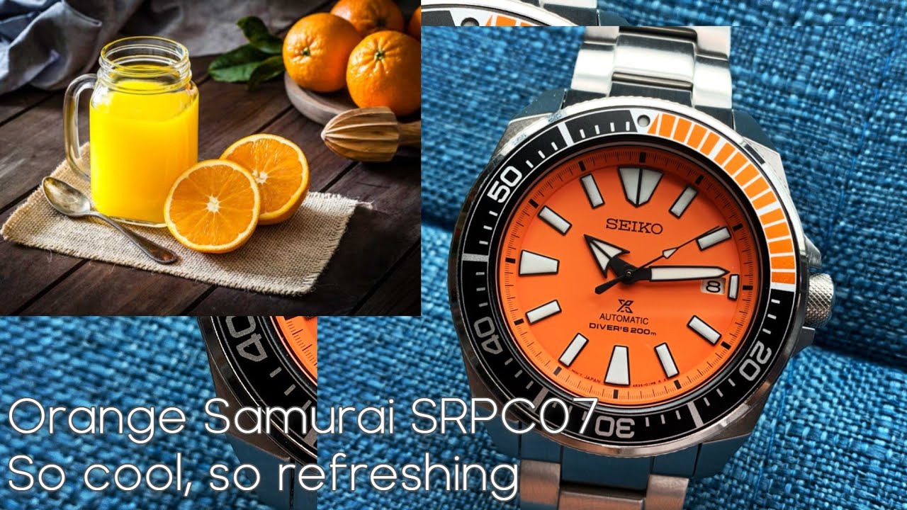 Seiko Orange Samurai SRPC07 Review - cool refreshing dial - YouTube