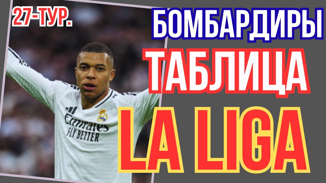 ОБЗОР.Чемпионат Испании 2025-26 . 27 тур