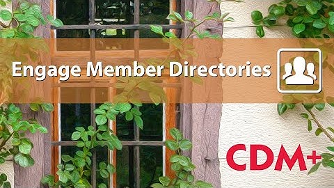 CDM+ Engage People Member Directories - How to Create an Online Photo Gallery
