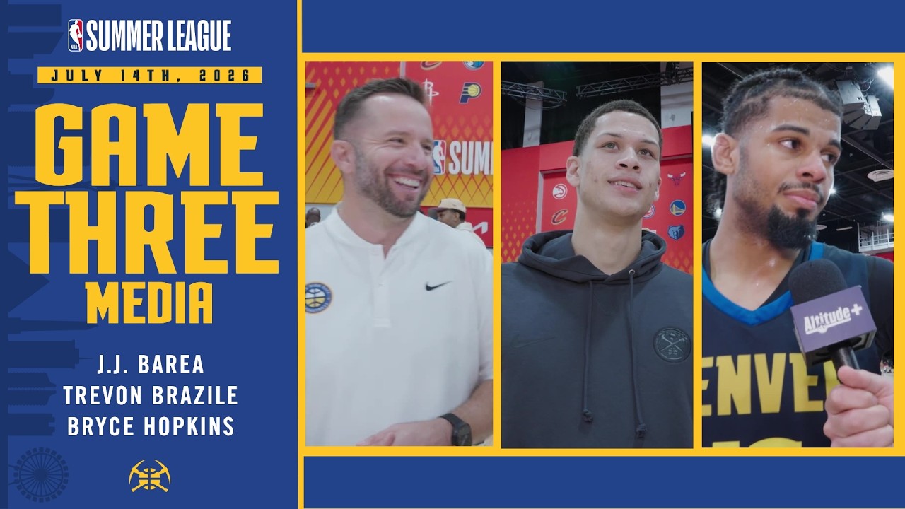 Full Denver Nuggets Media vs. Thunder 🎙 | 2026 NBA Summer League