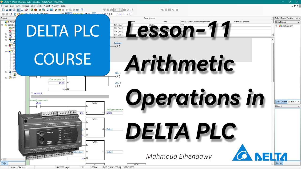 11- Arithmetic Operations in DELTA PLC - YouTube