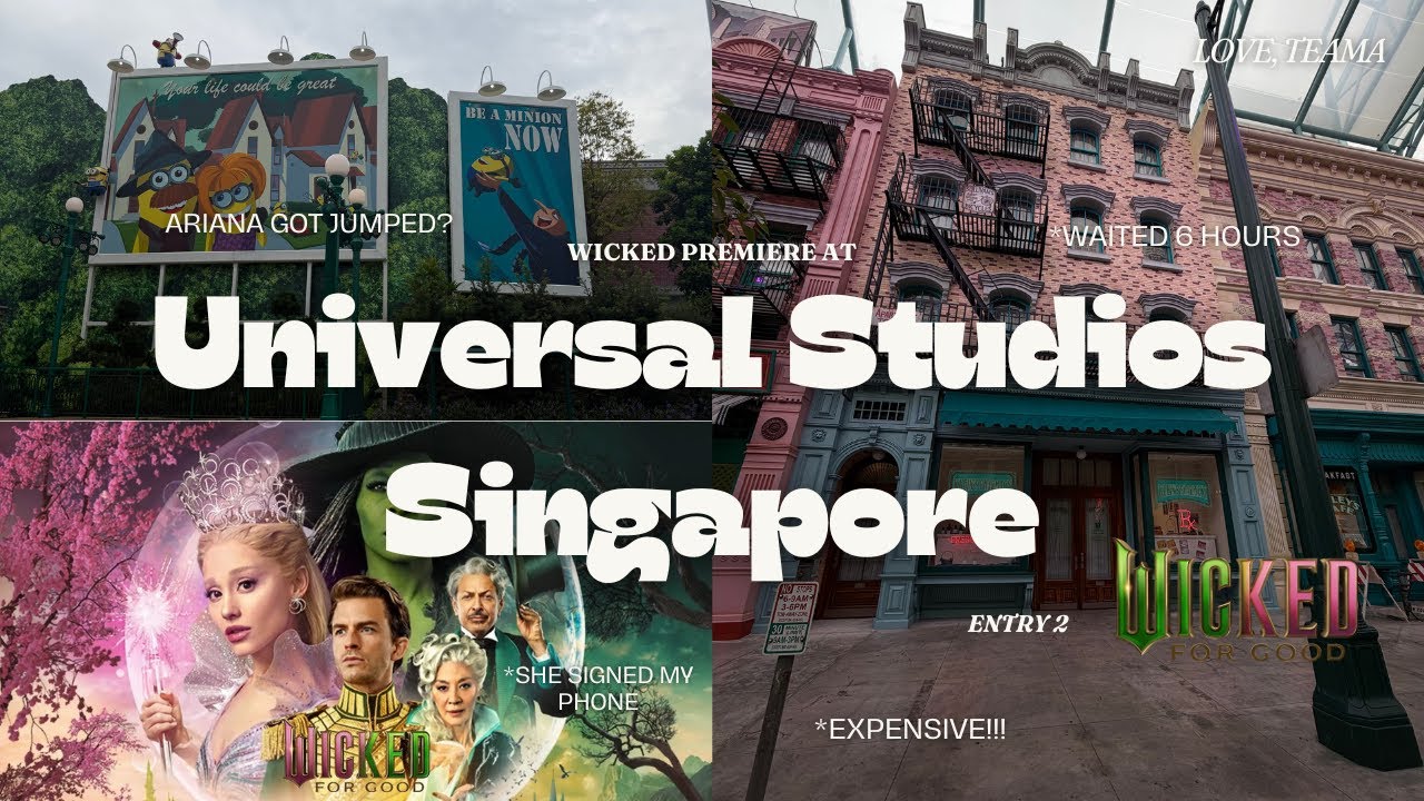 INSANE Universal Studios SINGAPORE VLOG...Ariana Grande Got JUMPED ...