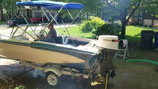 Our 1972 Johnson 65 hp outboard motor