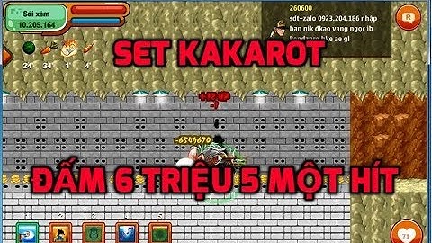 Ngọc Rồng Online - Siêu phẩm set kakarot đấm galick 6 triệu 5 một hít, Set hiếm víp nhất game nro