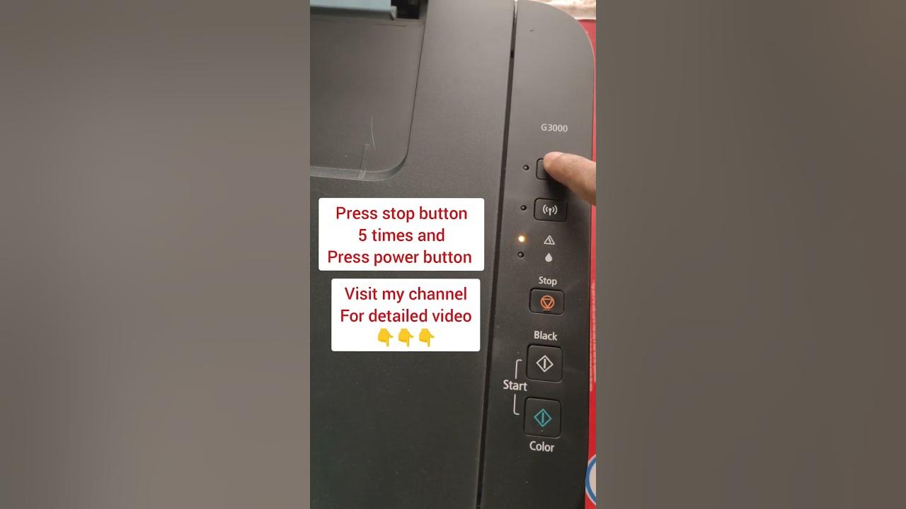Canon pixma support code solving youtube