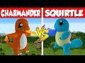 CHARMANDER VS SQUIRTLE HOUSE - MINECRAFT VS POKEMON BUILD CHALLENGE / Animation