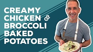 Love \& Best Dishes: Creamy Chicken and Broccoli Baked Potatoes Recipe | Chicken Dinner Ideas Easy