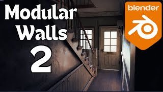 Atmospheric House (Modular Walls 2) Walkthrough Blender