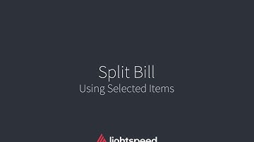 Split Bill Using Selected Items