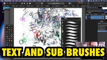 Affinity Photo tutorial : Text and sub brushes in Affinity Photo how to