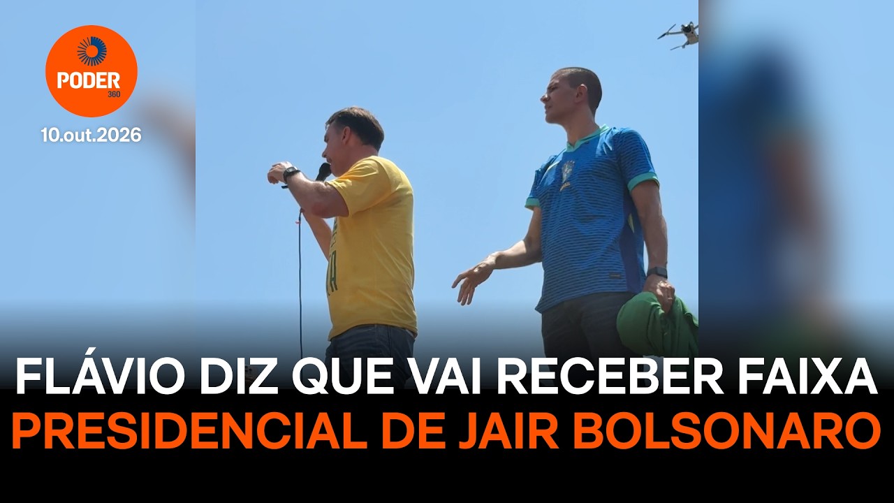 Flávio diz que vai receber faixa presidencial de Jair Bolsonaro