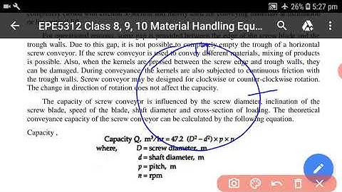 EPE5312 Class 9 Material Handling Equipment   II By Yogesh Chouhan