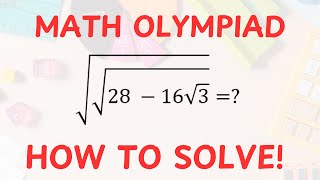 Famous Nice Square Root Simplification | Germany | Math Olympiad Profile