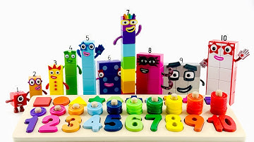 DIY Numberblocks Cube Activity Toy & Counting 1-10 Numbers & Colors #counting