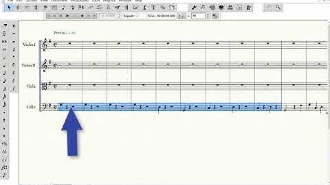 Entering Notes in the Viola Staff - Simple Entry Using a MIDI Keyboard