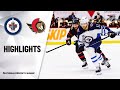 NHL Highlights | Jets @ Senators 01/19/21