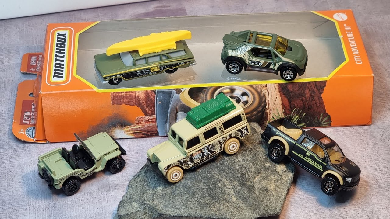 Let's have a look at the Matchbox 5 pack City Adventure 3 matchbox 