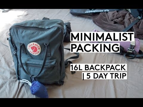 PACK WITH ME! MINIMALIST PACKING USING FJALLRAVEN BACKPACK