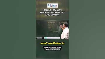 Stability Analysis in Mechanics | Concept Explained by Atul Gaurav 🚀📚 #Shorts