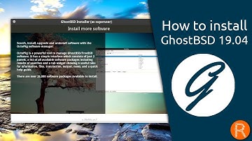 How to install GhostBSD 19.04.