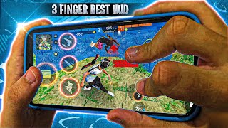 3 FINGER BEST CUSTOM HUD SETTINGS 🔥 / RIGHT WAY TO PLAY 3 FINGER✅ /BEST HUD