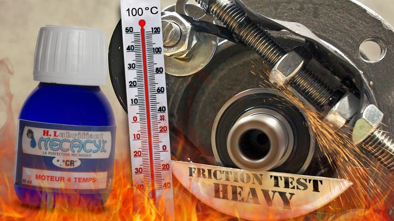 Mecarun p18 Oil additives Friction test 100°C 2kg 