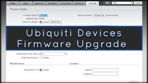 Ubiquiti devices firmware upgrade easy way (Download firmware file & upgrade)
