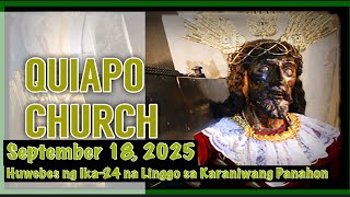 QUIAPO CHURCH LIVE MASS TODAY THURSDAY SEPTEMBER 18, 2025