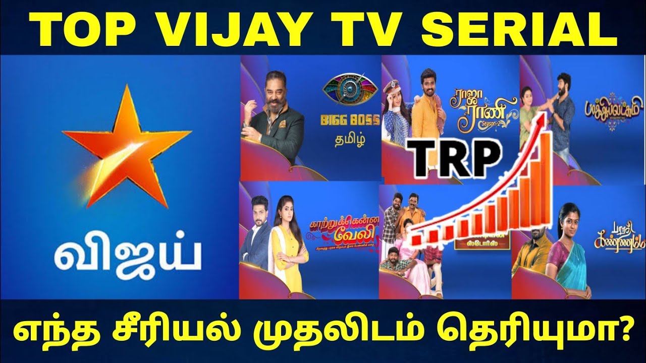 Vijay TV TRP List of Top Serials Trp rating of serials YouTube