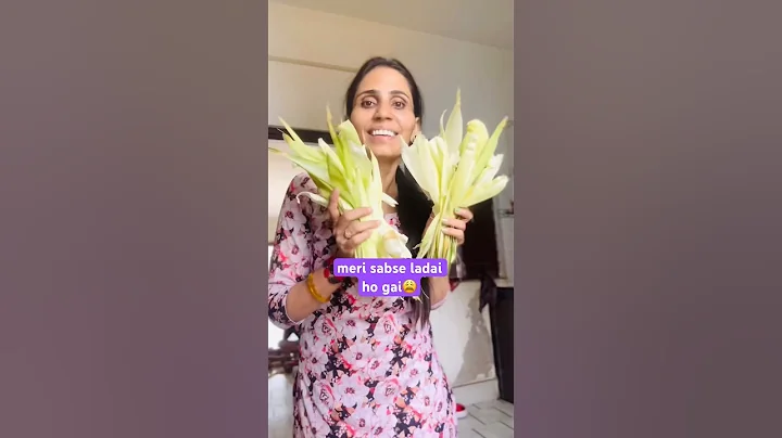 DIY Earrings from Bhutta🌽 / How to make handmade earrings at home? / Ghamu Saran #shorts #diy