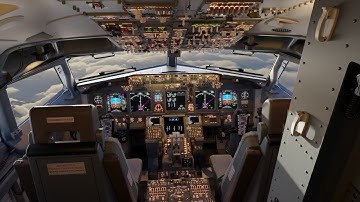 Boeing 737-800 Cockpit Interior 3D Model  Demo Reel