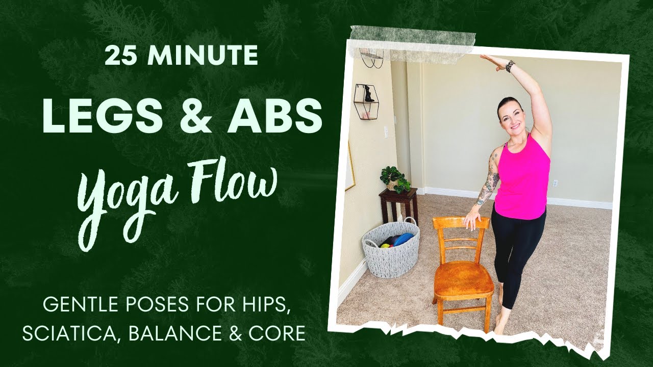 LOW BODY, HIPS & LOW BACK YOGA: 25 Minute Gentle Yoga For Back, Abs ...