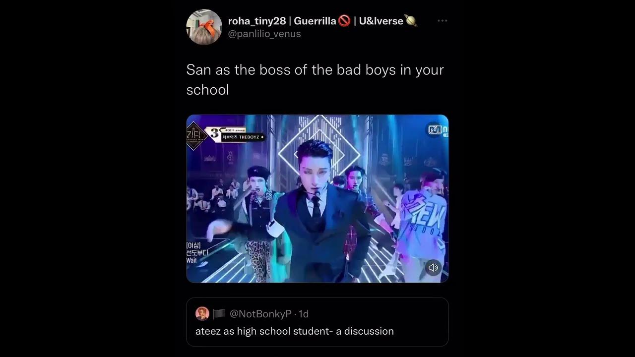san-would-be-leader-of-bad-boys-group-as-an-high-schooler-youtube