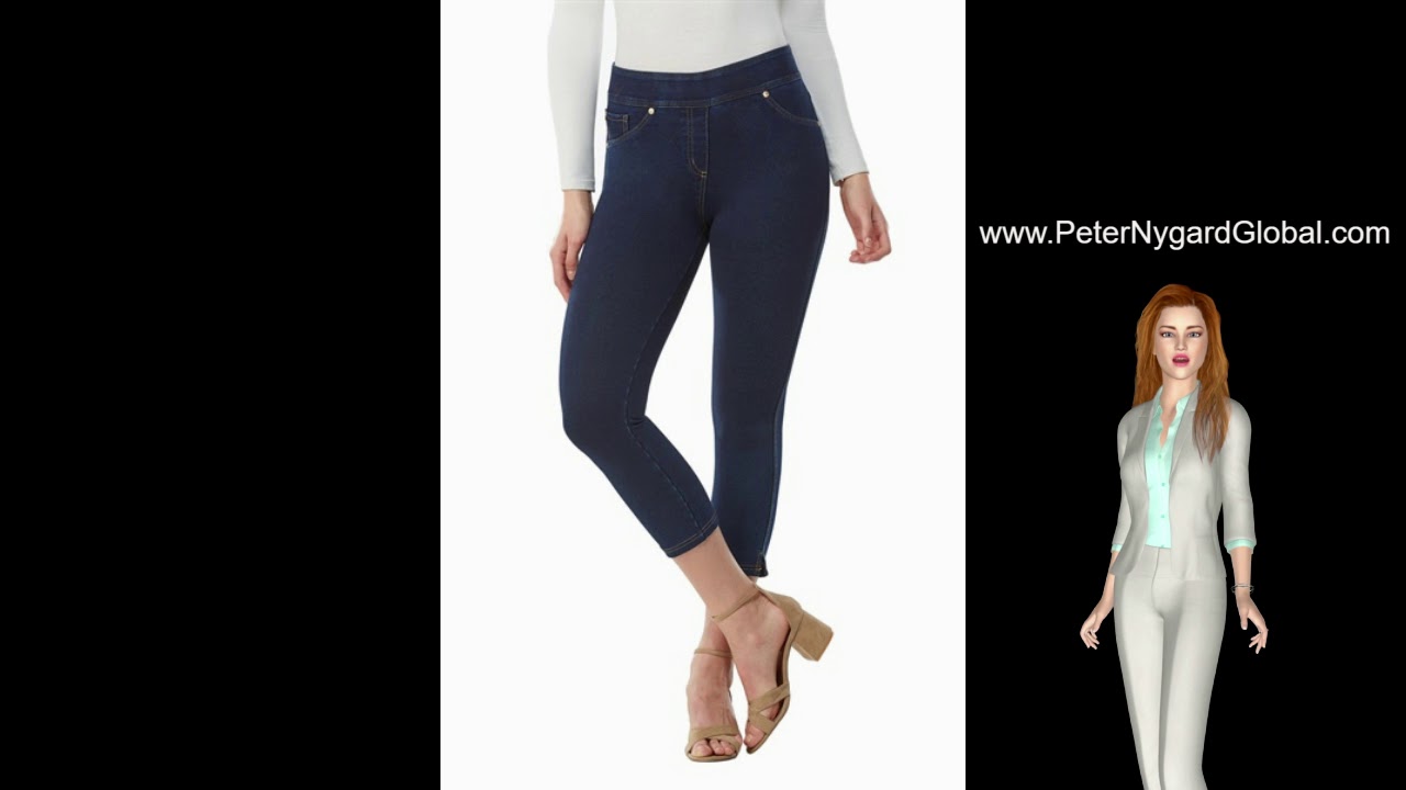 Nygard Fashion Knit Denim Capri Jeans